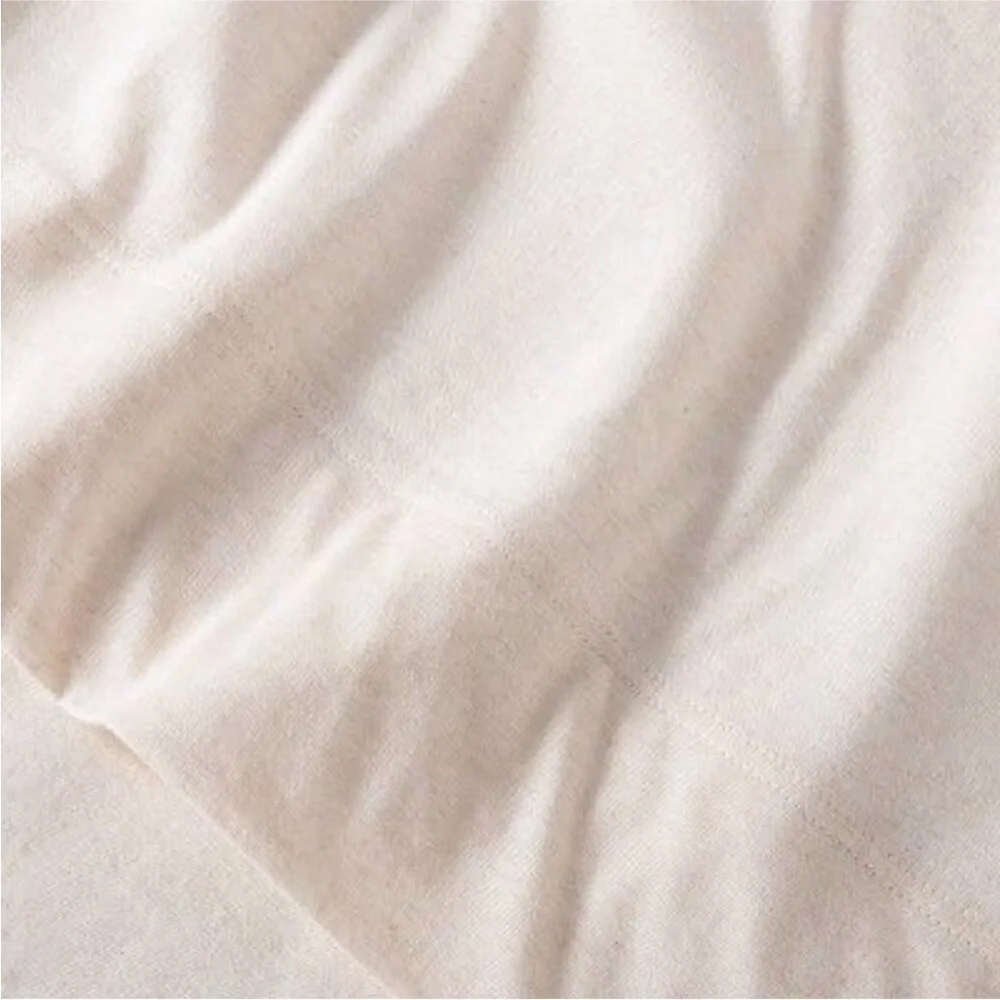 King Jersey Solid Pillowcase Set Natural - Casaluna new